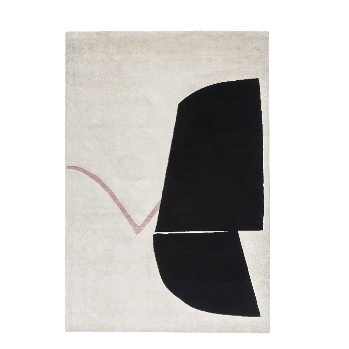 TAPIS Antique Rose et Noir Karpeta