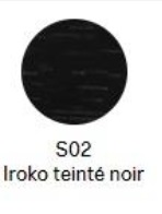 S02 Iroko Teinte Noir