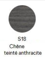S18 Chene Teinté anthracite