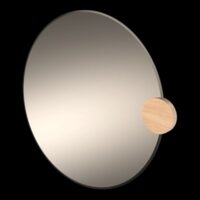 Miroir Sonia Rond verre fumé