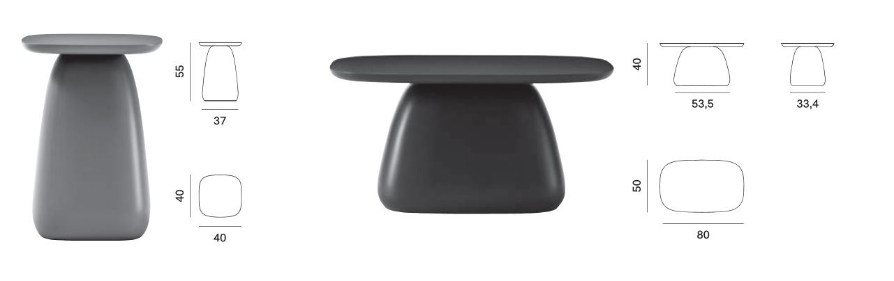 Table basse CLIFF Novamobili – Image 3
