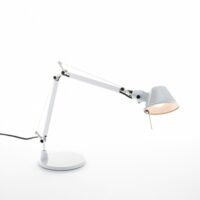 Tolomeo micro table blanc brillant