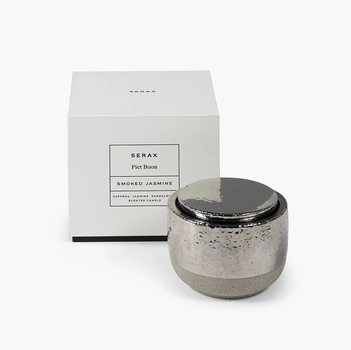 Bougie parfumée M argent Smoked Jasmine SERAX