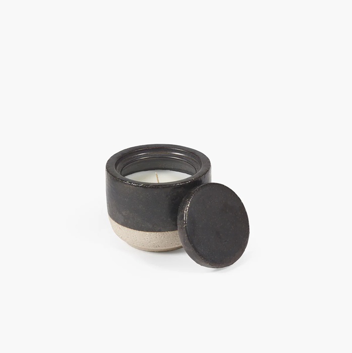 Bougie parfumée M titane Burning Wood SERAX