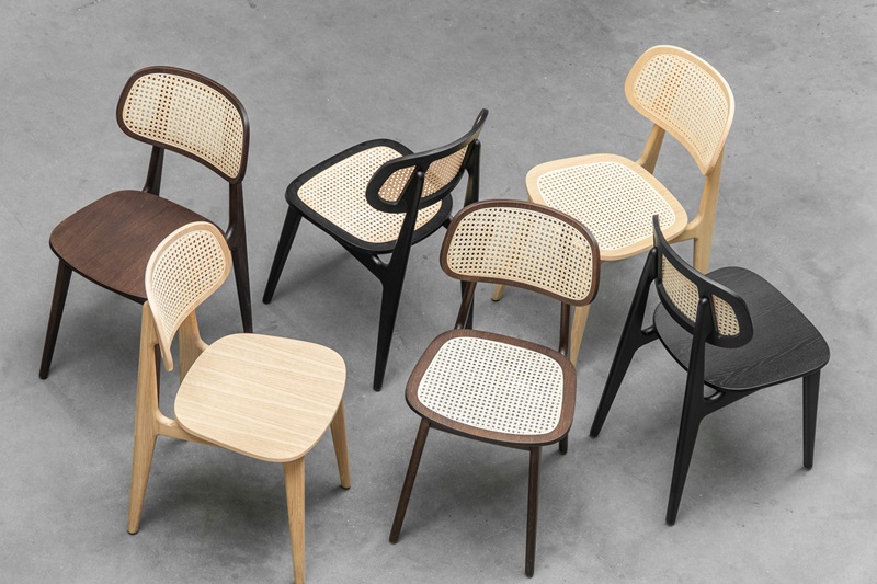 Chaise Titus Cannage Vincent Sheppard Noyer Livraison offerte – Image 5
