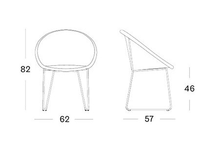 Chaise Joe Vincent Sheppard ( piètement luge) Livraison offerte – Image 9