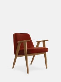 fauteuil 366 Velvet Red Brick
