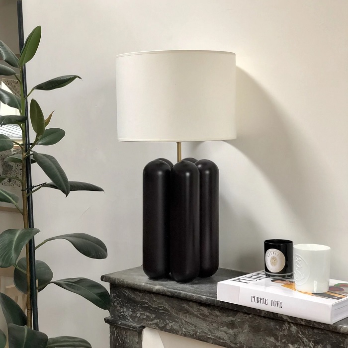 GRANDE LAMPE CHARLOTTE NOIR – Image 3