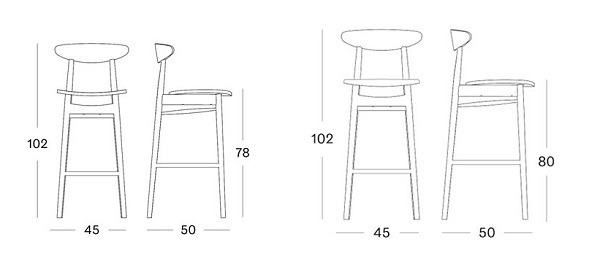 Tabouret Teo Vincent Sheppard Livraison offerte – Image 5