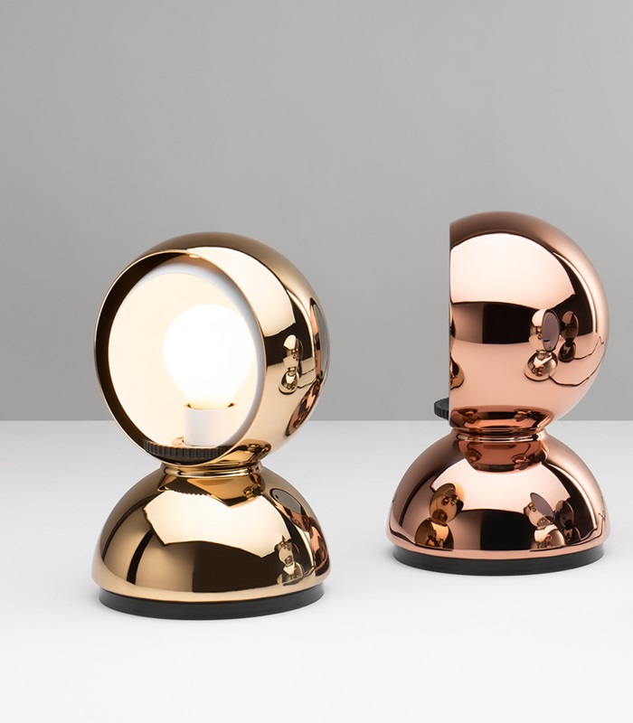 lampe a poser eclisse gold et copper