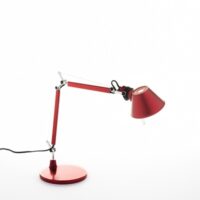 tolomeo micro table rouge anodisé